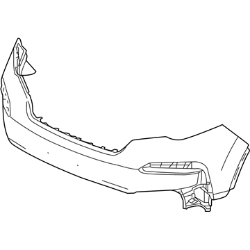 Honda 04711-TG7-A50ZZ Face, Front Bumper