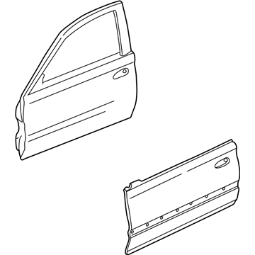 1999 Honda Civic Door Panel - 67010-S04-A10ZZ