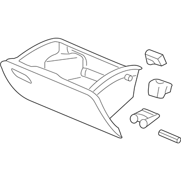 Honda 77500-SLN-A01ZA Box Assembly, Glove (Graphite Black)