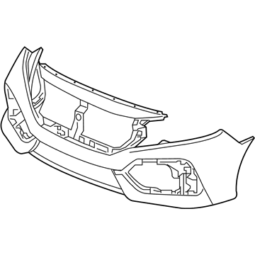 Honda 04711-TGG-A00ZZ Face, Front Bumper