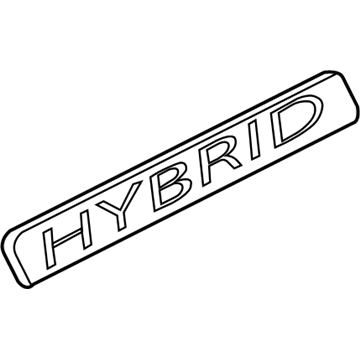 Honda 75724-T3W-A01 Emblem, Side Hybri