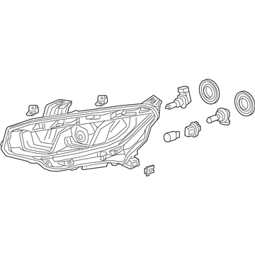 Honda 33150-TBA-A31 Headlight Assembly, Driver Side