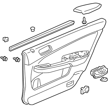 2004 Honda Accord Door Trim Panel - 83700-SDA-A12ZA