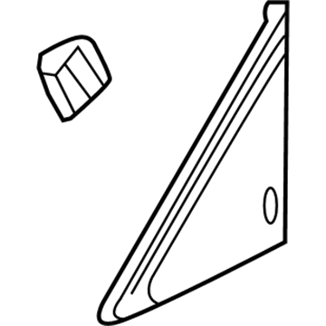 Honda 75490-SZT-G01 Garnish Assy., R. FR. Corner Pillar