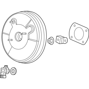 Honda Civic Brake Booster - 01469-T38-A10