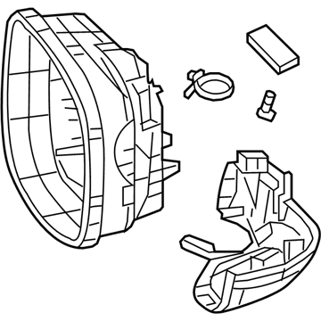 Honda 76205-TR2-A01 Housing Set, Passenger Side