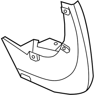 Honda 75820-TG7-C01 Splash Guard, Right Rear