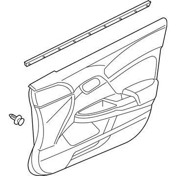 Honda 83500-TT1-A02ZC Lining Assy., R. FR. Door (Typeb)