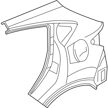 Honda 04636-T7W-A80ZZ PANEL SET, R. RR. (OUTER) (DOT)