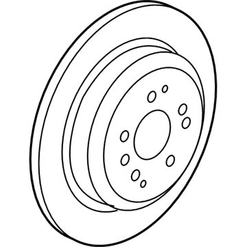 Honda 42510-TG7-A00 Disk, Rear Brake Drum In