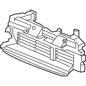 Honda 71300-TLA-A01 Grille Assy., Air Shutter (Upper)