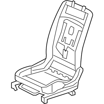 Honda 81526-SNA-A14 Frame, L. FR. Seat