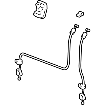 Honda 82643-S9V-A01ZA Lever, L. RR. Seat Reclining *G59L* (MEDIUM FERN)