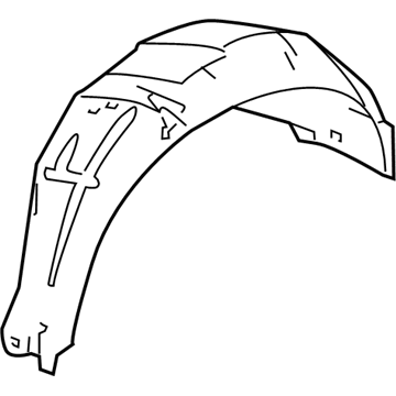 Honda 74592-T0A-A01 Fender L,RR Inn