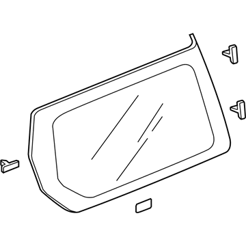 Honda 73560-SCV-A01 Glass Set, L. Quarter (Privacy)(Agc)