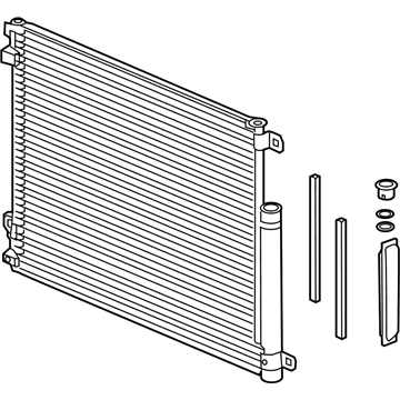 Honda 80100-TBA-A02 W-CONDENSER ASSY