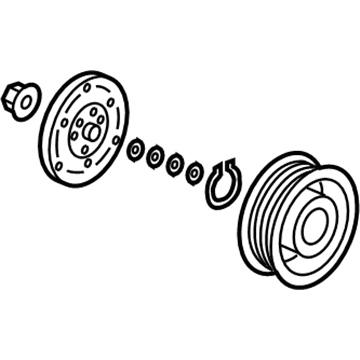 Honda 38900-R5A-A02 Set, Compressor Clutch