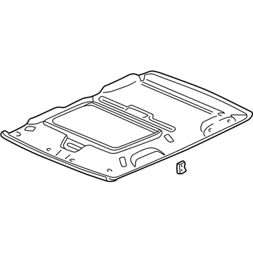 Honda 83200-S01-A20ZA Lining Assy., Roof *NH220L* (Sunroof) (CLEAR GRAY)