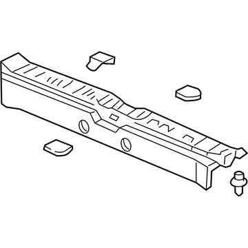 Honda 84640-S9V-A01ZD Lining Assy., RR. Panel *G59L* (MEDIUM FERN)