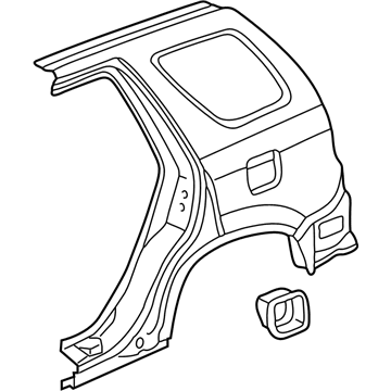 Honda 04646-S9A-A10ZZ Panel Set, L. RR. (Outer) (DOT)