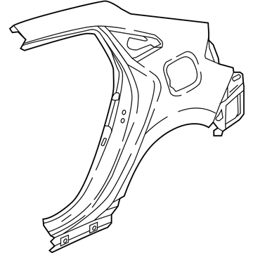 Honda 04636-TGG-A00ZZ Panel Set, R. RR. (Outer)