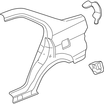 Honda 04636-S5A-406ZZ Panel Set, R. RR. (Outer) (DOT)