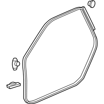 Honda 72350-SZT-003 Weatherstrip, L. FR. Door