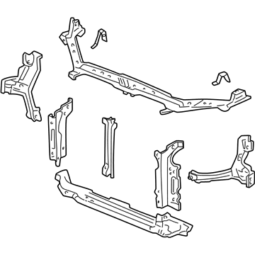 2001 Honda Civic Radiator Support - 60400-S5A-507ZZ