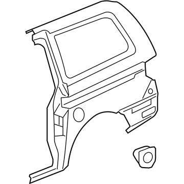 Honda 04636-SHJ-C00ZZ Panel Set R, RR (Dot