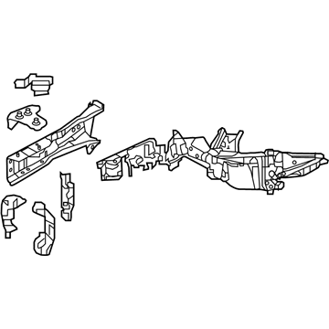 Honda 60910-T7W-A10ZZ FRAME, L. FR. SIDE