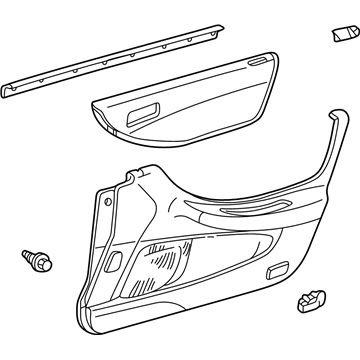 2000 Honda Accord Door Trim Panel - 83500-S4K-A11ZB