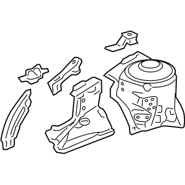 Honda 60650-SLN-A10ZZ Housing, R. FR. Shock Absorber