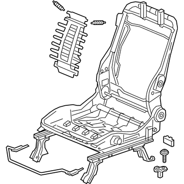 Honda 81526-TG7-A01 Frame, L. FR. Seat