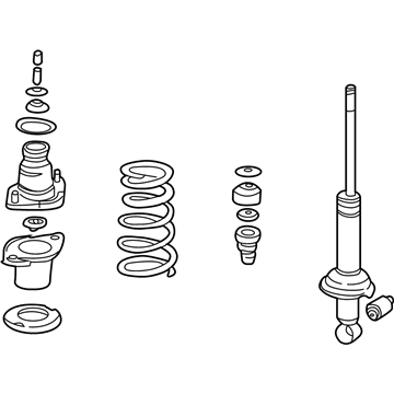 Honda 52620-S5B-A05 Shock Absorber Assembly, Left Rear