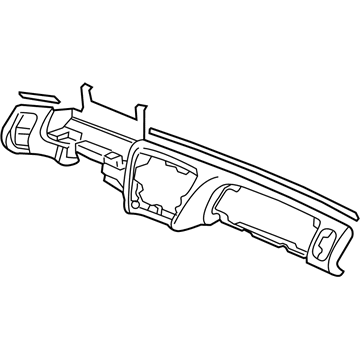 Honda 77102-S84-A00ZA Pad, Instrument Panel Middle *B95L* (LAPIS)