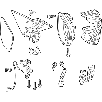 2016 Honda Civic Car Mirror - 76258-TBC-A12ZA