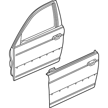 2001 Honda Civic Door Panel - 67010-S5A-A91ZZ
