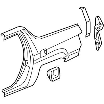 Honda 04636-SJC-A92ZZ Panel Set, R. (DOT)