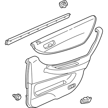 2000 Honda Accord Door Trim Panel - 83700-S87-A01ZC