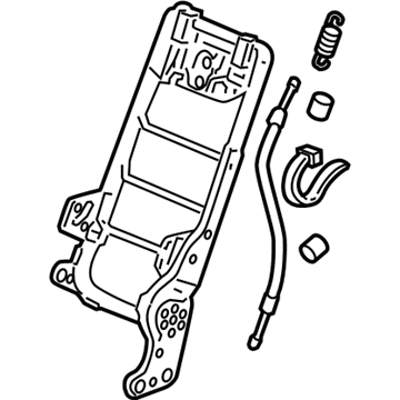 Honda 82926-SWA-A01 Frame, RR. Seat-Back Center