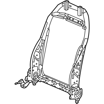 Honda 81125-T20-A01 FRAME R, FR- BACK