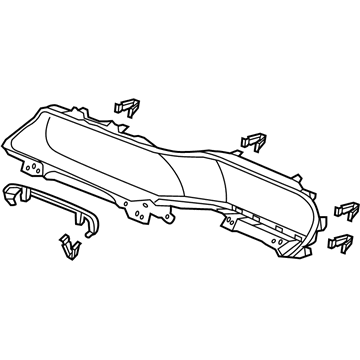 Honda Gauge Trim - 77200-T2F-A11ZA