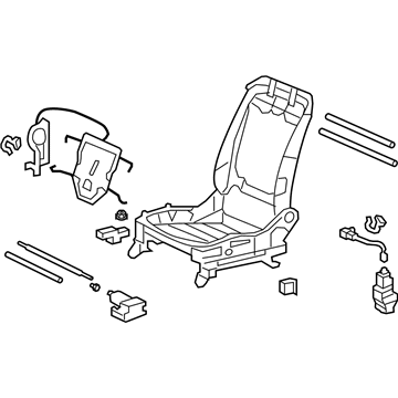 Honda 81526-TP7-A53 Frame, L. FR. Seat