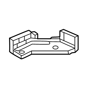 Honda 71466-3A0-A00 STAY, L- FR- (LOWER)