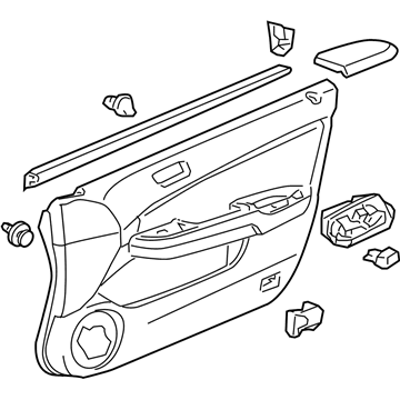 2005 Honda Accord Hybrid Door Trim Panel - 83500-SDC-A91ZC