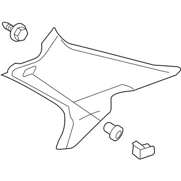 Honda 84131-SDA-A01ZB Garnish Assy., R. RR. Pillar *YR239L* (KI IVORY)