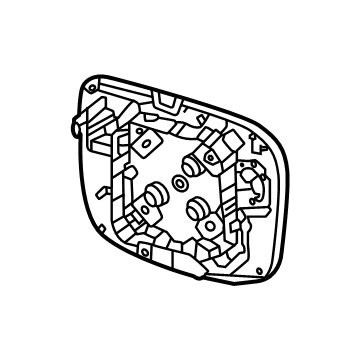 Honda 76203-T90-A11 MIRROR SUB-ASSY-, R