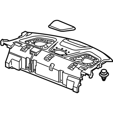 Honda 84505-TE0-A11ZA Tray, RR. *NH167L* (GRAPHITE BLACK)