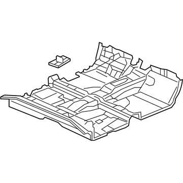 Honda 83301-TR3-A31ZA Carpet Assy., Floor *NH167L* (GRAPHITE BLACK)