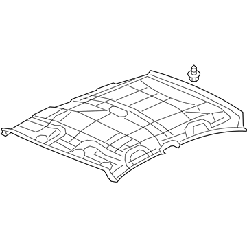 Honda 83200-TR3-A21ZB Lining Assy., Roof *NH686L* (WARM GRAY)